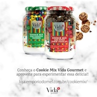 Cookie Mix Com Chocolates Coloridos SEM GLÚTEN 470g - Vida Gourmet - imagem 2