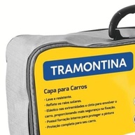 Capa para Carro Tramontina M Impermeável Cinza - Proteção Total até 4,7m - imagem 3