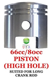 Kit Pistão 47mm CDHPOWER para Motores a Gás 66cc/80cc - Potencialize Sua Bicicleta! - imagem 2