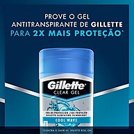 Desodorante Gillette Clear Gel Cool Wave 45g - Proteção 48h - imagem 2