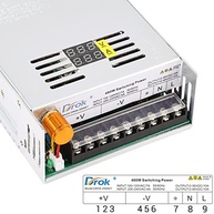 Fonte de Alimentação 48V DROK: Potência Ajustável 110V/220V AC para 0-48V DC 10A 480W - Ideal para Diversos Dispositivos - imagem 4