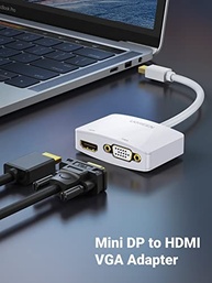 UGREEN Adaptador Mini DisplayPort para HDMI/VGA 4K 2 em 1: Conectividade Universal para seu MacBook, Surface e mais! - imagem 3