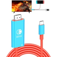 Dock Portátil Nintendo Switch e OLED: Cabo USB-C para HDMI 4K 60Hz com Carregamento PD - imagem 1