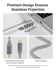 Cabo USB-C para Micro HDMI 4K 60Hz 18Gbps - Conexão Premium para Samsung Freestyle, ASUS XG17AHP e Monitores Portáteis - imagem 5