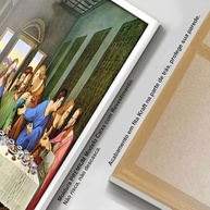 Quadro Santa Ceia Religioso com Moldura - Impressão 4K para Sala e Quarto - imagem 3