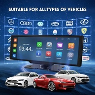 Tela Veicular 26.1cm 4K com Android Auto & Carplay Sem Fio - Câmera 1080p e Sensor G - imagem 3