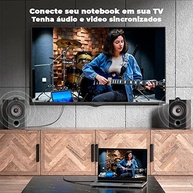 Cabo HDMI 2.0 Slim Vention 1.5m: Imagem 4K Ultra HD e Som Imersivo - imagem 4