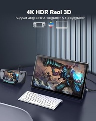 Cabo USB-C para Mini HDMI 4K 1.2m: Conecte seu Laptop, Steam Deck e iPad Pro a Monitores Portáteis com Alta Velocidade - imagem 3
