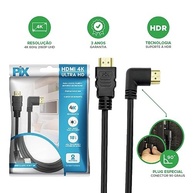 PIX Cabo HDMI 2.0 4K 19 Pinos - Plug 90 Graus, 2 Metros - imagem 4