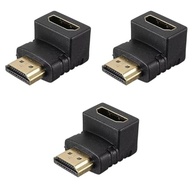 Adaptador HDMI 90 Graus L (Kit 3 Peças) - Conexão Premium 4K para TV, Monitor e Notebook - imagem 2