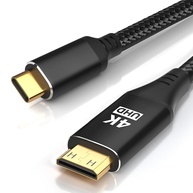 Cabo USB-C para Mini HDMI 4K 1.2m: Conecte seu Laptop, Steam Deck e iPad Pro a Monitores Portáteis com Alta Velocidade - imagem 1