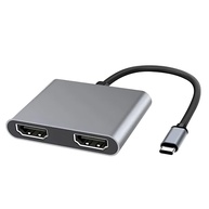Adaptador USB-C para 2x HDMI 4K: Expanda sua Tela com Alta Definição e Plug & Play - imagem 1