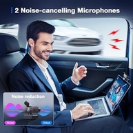 EMEET Webcam C960 4K para PC, sensor Sony UHD 4K, foco automático PDAF, microfones com cancelamento de ruído de IA dupla, correção automática de luz, FOV de 73°, webcam Plug & Play com capa de - imagem 4