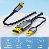 Cabo HDMI para USB-C 2m 4K@60Hz com Alimentação: Conecte seu MacBook, Surface e Mais! - imagem 3