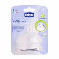 Bico Step Up Fluxo Ajustável 4m+ Chicco - 2 Unidades | Anti-Cólica e Livre de BPA - imagem 3
