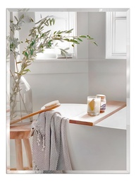 Espelho Decorativo Retangular 60x40cm com Bisotê | Vidro 4mm | Ideal para Sala, Quarto, Banheiro ou Cozinha - imagem 1