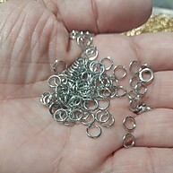 Argolinha Dourada/Prata 4MM a 10MM – 10g de Qualidade - imagem 2