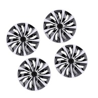 GOTOTOP 4pcs de 14 Polegadas Tampa de Roda de Cuba, Tampa Roda Snap No R14 Hubcaps Conjunto Universal for Cars Trucks SUV (Preto prateado) - imagem 2