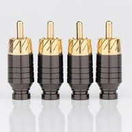 Soquete Terminal RCA Banhado a Ouro TECKEEN 4X: Conectividade HiFi para Áudio e Vídeo DIY - imagem 5