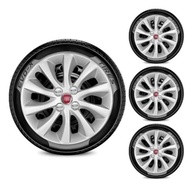 Jogo de Calotas Aro 15 4x100 Design Idea + Emblema Vermelho - Estilo e Personalidade para Seu Carro! - imagem 2