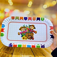 5 Bandejas Festa Junina 20x33cm Arraia 2025 - imagem 1