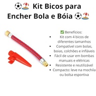 Kit 5 Bicos para Bomba de Ar: Encha Bolas, Pneus e Boias com Facilidade! - imagem 4