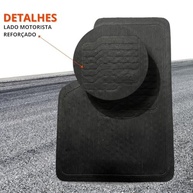Jogo de Tapetes Borracha Automotivo com Logo Bordado para Chevrolet Prisma (2016-2019) - 5 Peças - imagem 5