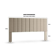 Cabeceira para Cama Box Casal 1,40m Luxo com Design Moderno - 5 Cores Disponíveis - imagem 2