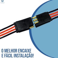 Kit 5 Conectores 4 Vias 4mm Plug Caixa Som - Engate Rápido e Seguro - imagem 4