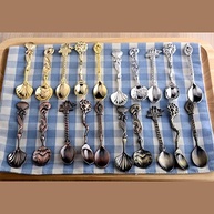 Conjunto de 5 Colheres Vintage Estilo Marinheiro em Liga de Zinco - Design Oceânico para Chá, Café e Sobremesas - imagem 3