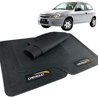 Jogo de Tapetes de Borracha Automotivo com Logo Bordado 5 Peças para Chevrolet Celta 2010-2014 - imagem 1