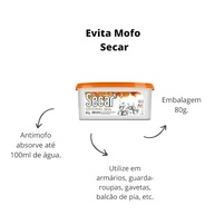 Kit 5 Antimofo Original 80g - Elimine Mofo, Bolor e Odores | Ideal para Armários, Banheiros e Sapateiras - imagem 3