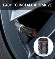Tampas de Válvula de Pneu Premium para GMC Sierra, Canyon, Yukon e Mais - Proteção e Estilo (5 Peças) - imagem 4