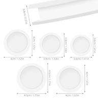 TOYANDONA Conjunto de 5 Tampas de Silicone para Cofrinho - Vedação Perfeita em 5 Tamanhos (28/30/32/34/36mm) - imagem 4
