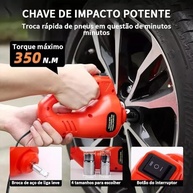 Kit Essencial Macaco Elétrico 5 Toneladas + Chave de Impacto + Inflador - Seu Aliado na Troca de Pneus! - imagem 5