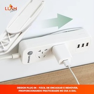 Kit 5 Suportes Adesivos Deslizantes Multiuso: Organize Roteador e Mais Sem Furos! - imagem 4