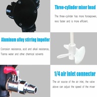 Misturador Pneumático de Tinta 5 Galões - Agitação Automática com Elevação e Controle de Velocidade - imagem 5