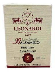 Condimento Balsamico CUORE 5 anos Leonardi 50 ml - imagem 4