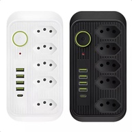 Filtro de Linha Premium: 5 Tomadas, 4 USB + Tipo-C, Proteção Total e Design Moderno - imagem 1