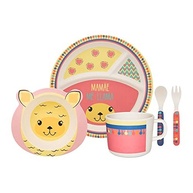 Conjunto Refeição Infantil 5 Peças Me Lhama - Oxford | Praticidade e Estilo para as Refeições - imagem 2