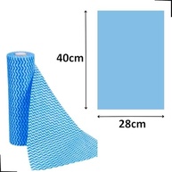 Kit 5 Rolos Pano de Limpeza Multiuso Azul 28x40cm - 250 Pano Reutilizável - imagem 2