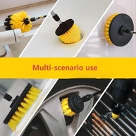 Conjunto de Escovas LXQTAO para Limpeza Profunda de Carros e Casa - Versátil e Durável (Amarelo 5 Peças) - imagem 5