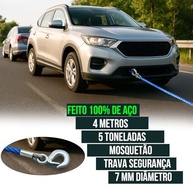 Cabo de Aço 5 Toneladas com Mosquetão: Reboque Seguro para Carro, Barco e Jet Ski | 4 Metros Resistente - imagem 3