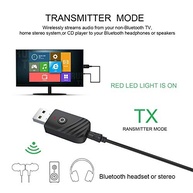 Transmissor Receptor Bluetooth 5.0 3 em 1: Liberdade Sonora Sem Fios para Sua Casa! - imagem 3