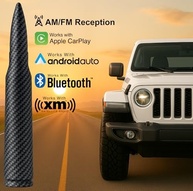 Antena Bullet 50 Cal Badass para Jeep Wrangler JK/JL & Gladiator - Upgrade com Estilo e Segurança - imagem 3
