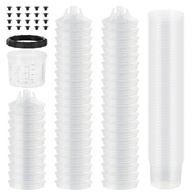 Kit de Copos Descartáveis para Pistola de Pintura Spray - 200ml com 50 Forros, Tampas e Acessórios - imagem 2