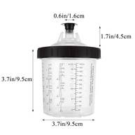 Kit com 50 Copos de Tinta 600ml para Pistolas de Pulverização - Sistema Completo com Tampa e Filtro 125 Mícrons - imagem 3