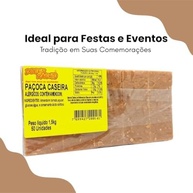 Paçoca Caseira 50 Unidades 1,5 Kg Doces Rachid - imagem 3