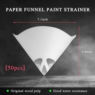 Filtros de Tinta Cone 100 Mícrons - 50 Peças Nylon Fino para Pulverização Automotiva - imagem 3