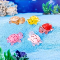 50 Mini Estatuetas de Tartarugas Marinhas Luminosas - Resina Brilha no Escuro para Decoração e Bricolagem - imagem 5